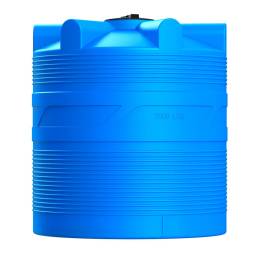 Емкость (резервуар) пластиковая вертикальная с крышкой, 2000 л, черный [TV2000S1]