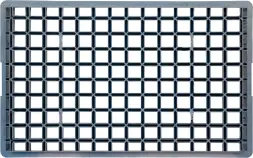 Ящик пластиковый перфорированный, 740x465x145 мм, 30 л, серый [401-А]