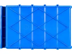 Контейнер полочный пластиковый, 300x185x100 мм, 5.55 л, синий [6002]