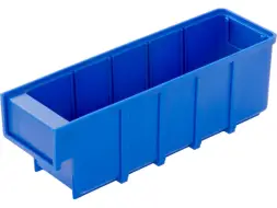 Контейнер полочный пластиковый, 300x92x100 мм, 2.76 л, синий [6005]